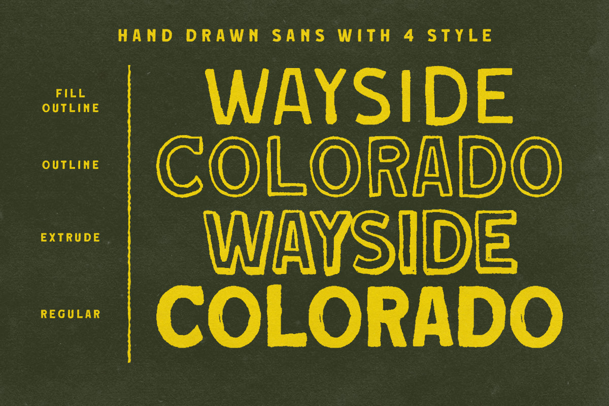 Wayside Colorado Font Collection