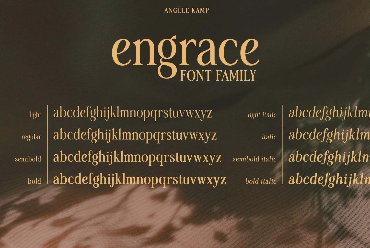 Engrace font family