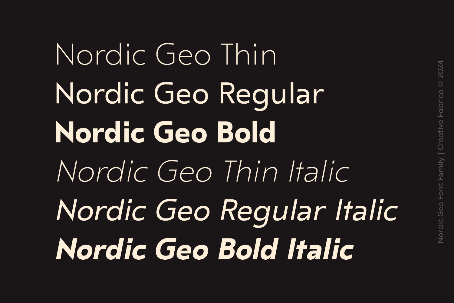Nordic Geo Font
