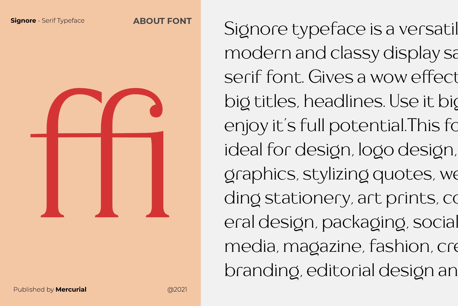 Signore Font