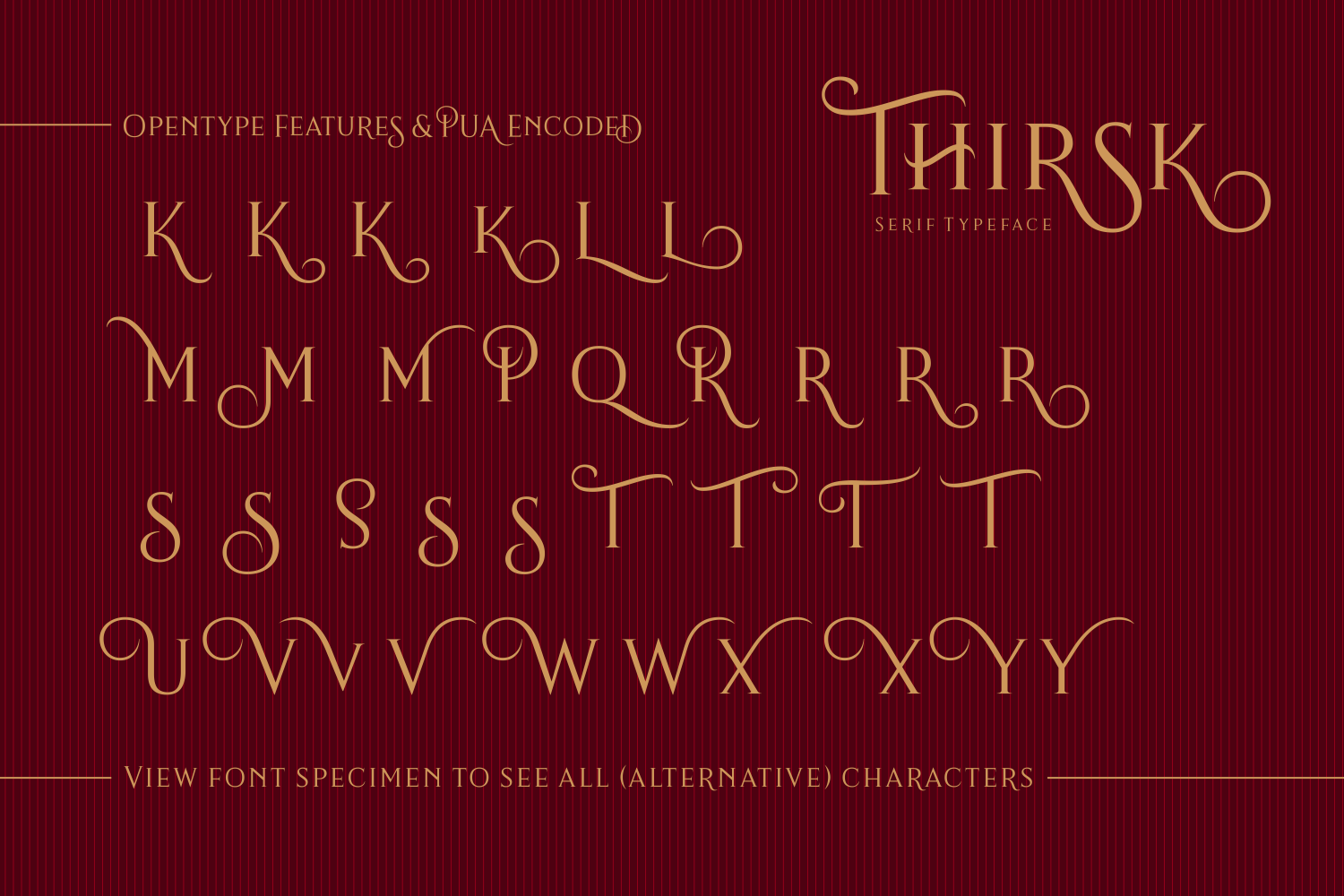 Thirsk Font