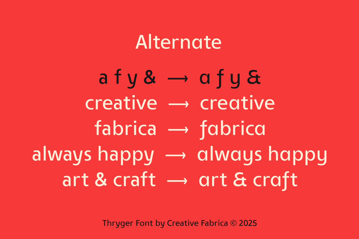 Thryger Font