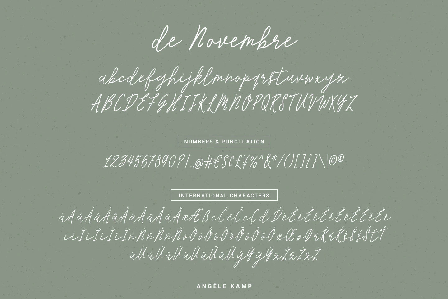 De Novembre font