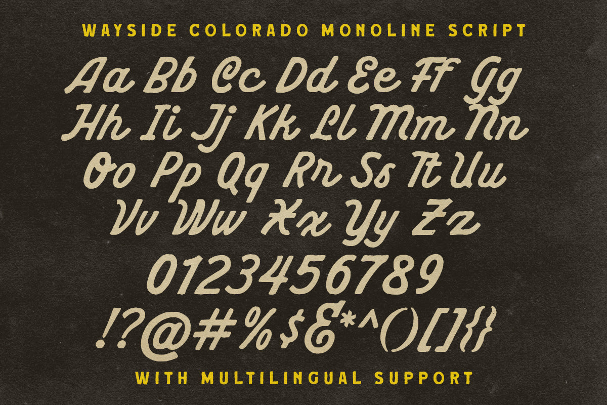 Wayside Colorado Font Collection