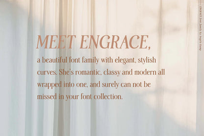 Engrace font family