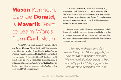 Maverik Font