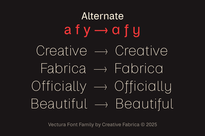 Vectura Font