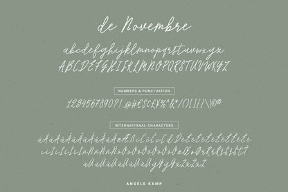 De Novembre font